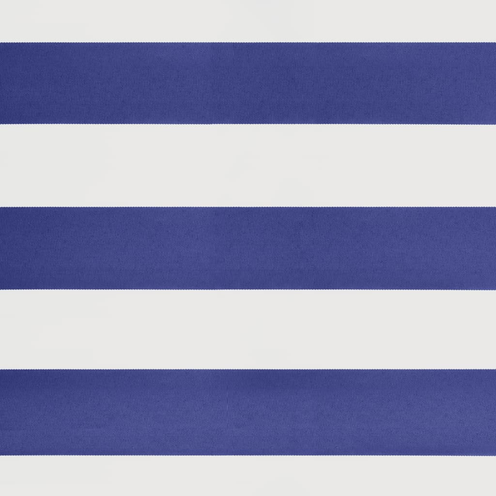 Retractable awning blue and white 4x3 m fabric and aluminum