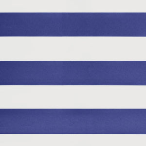 Retractable awning blue and white 4x3 m fabric and aluminum
