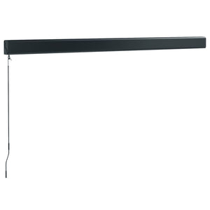 Retractable awning anthracite 3.5x2.5 m fabric and aluminum