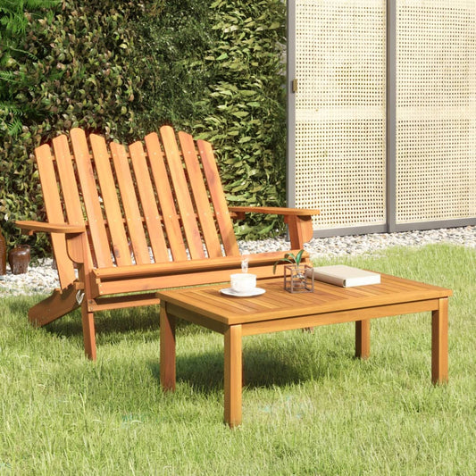 Adirondack garden sofa set 2 pieces solid acacia wood