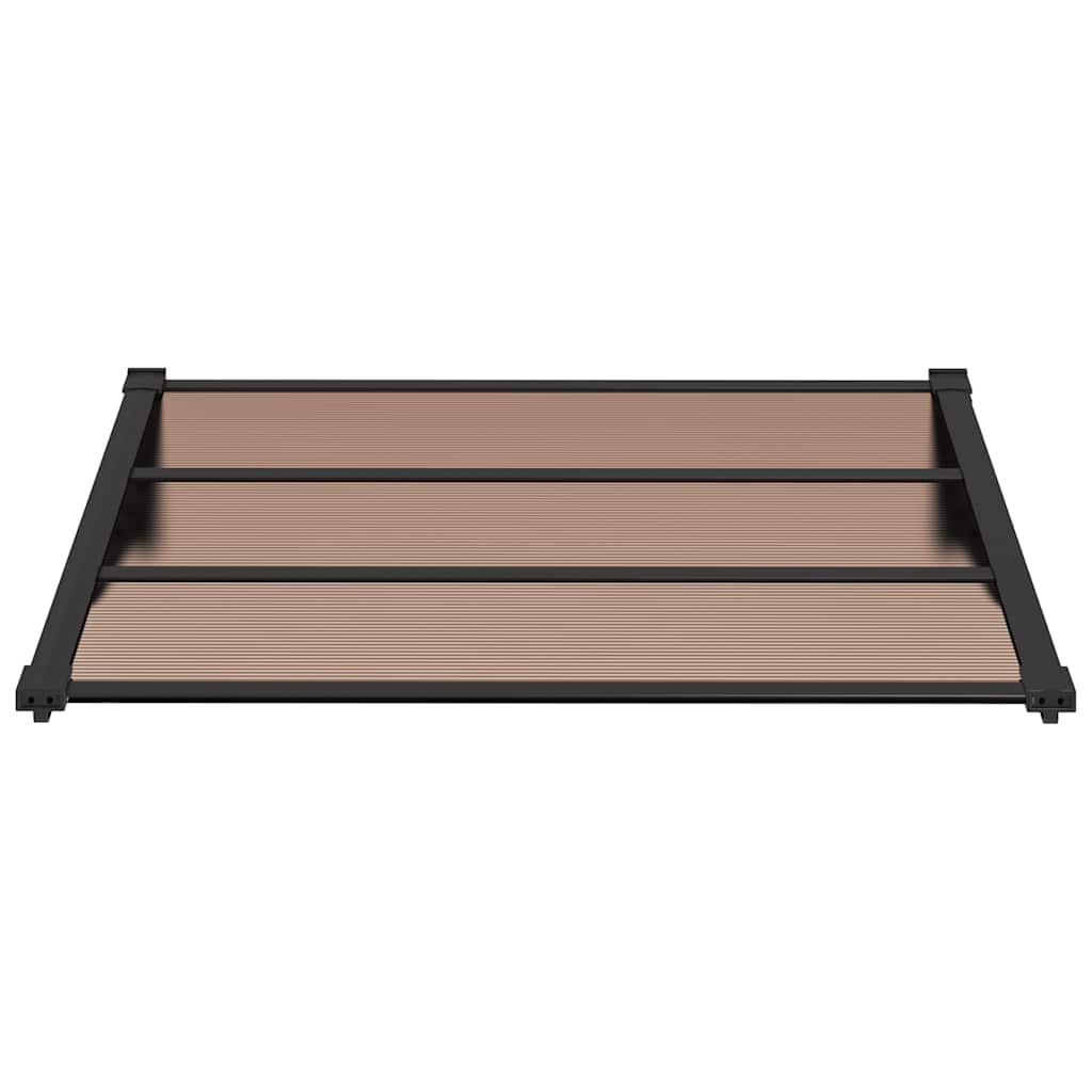 Sunshade black 122x90 cm polycarbonate
