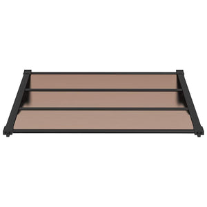 Sunshade black 122x90 cm polycarbonate