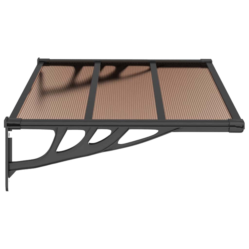 Sunshade black 122x90 cm polycarbonate