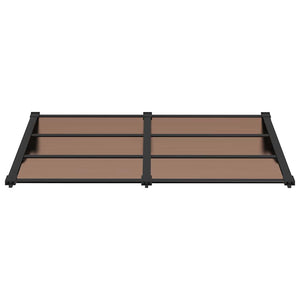 Sunshade canopy black 152.5x90 cm polycarbonate