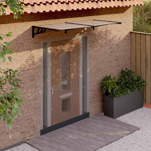Sunshade black 199x90 cm polycarbonate