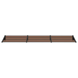 Sunshade black 358.5x90 cm polycarbonate