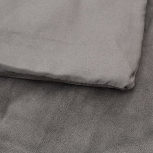 Weighted duvet with cover grey 122x183 cm 9 kg fabric