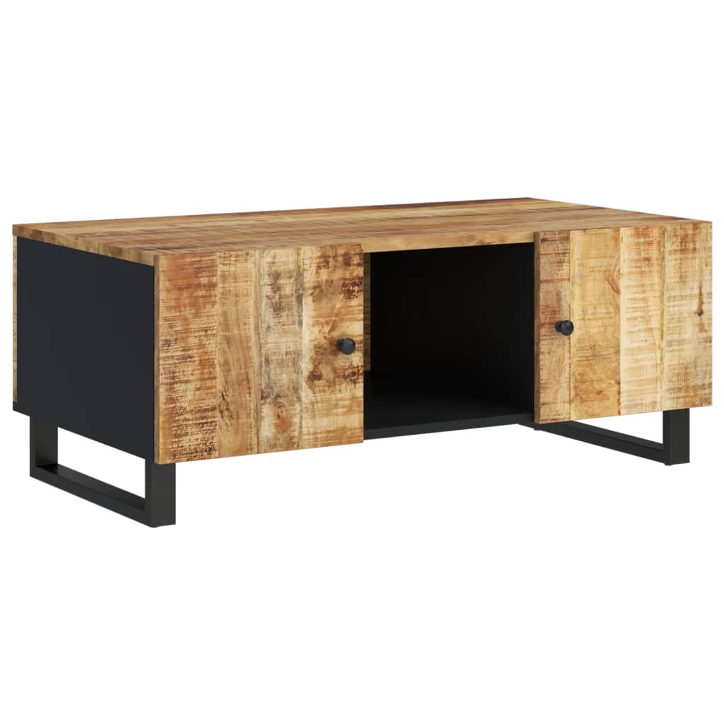 Coffee table 100x54x40 cm solid mango wood and engineered wood