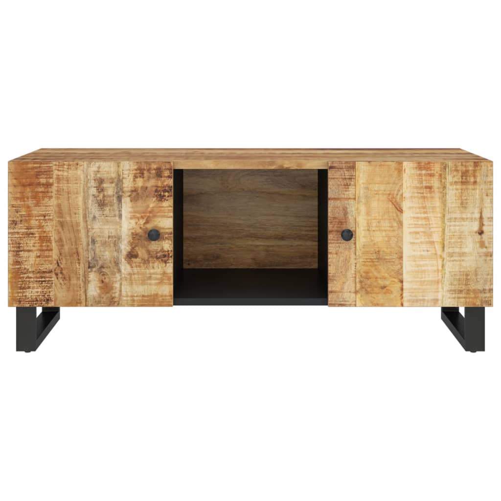 Coffee table 100x54x40 cm solid mango wood and engineered wood