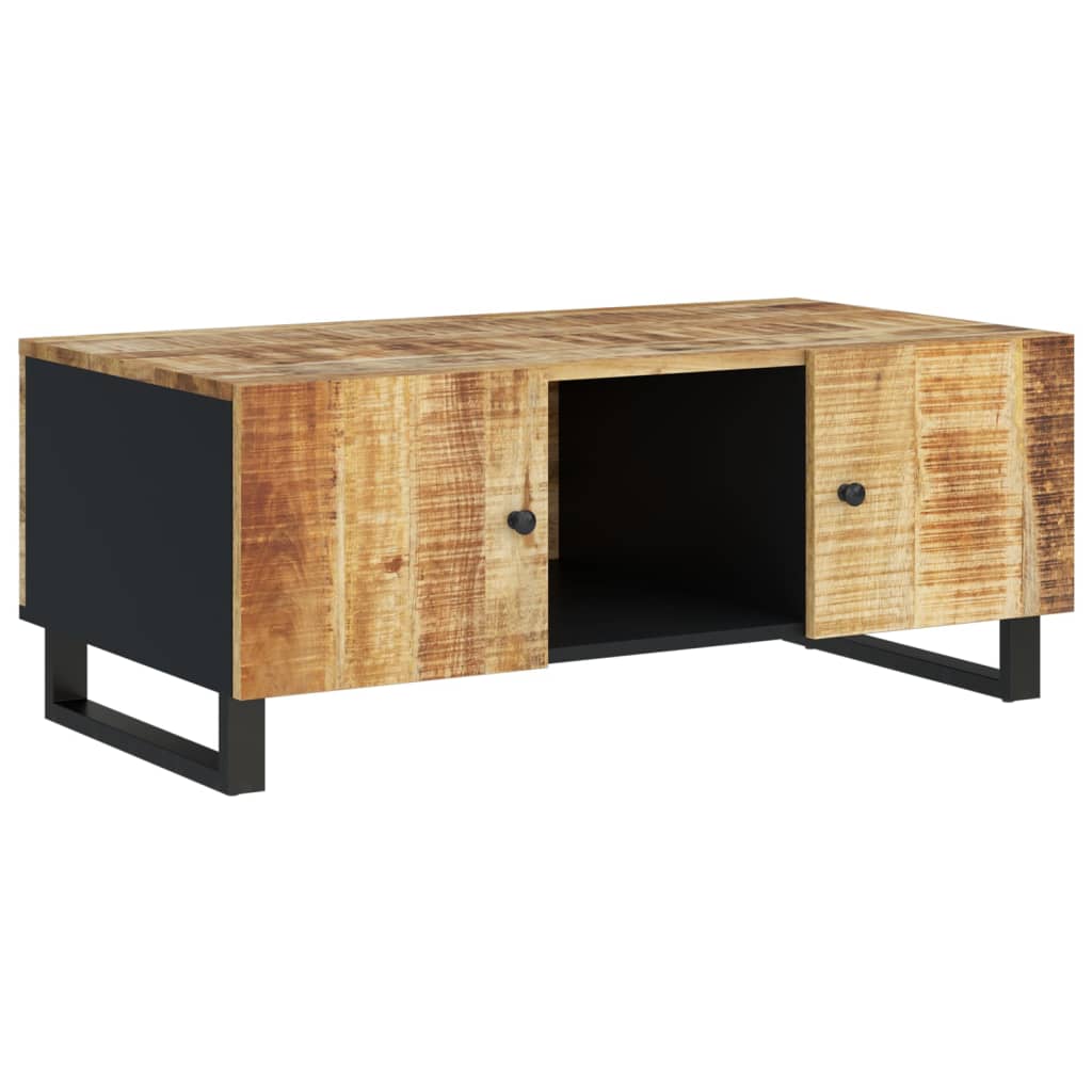 Coffee table 100x54x40 cm solid mango wood and engineered wood