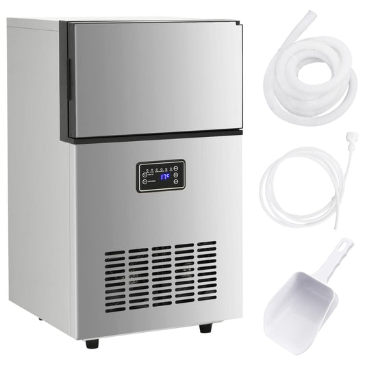 Ice cube machine 45 kg/24 h silver