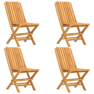 Folding chairs 4 pieces 47x47x89 cm solid teak