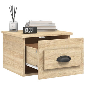 Wall-mounted bedside tables 2 pcs sonoma oak 41.5x36x28 cm