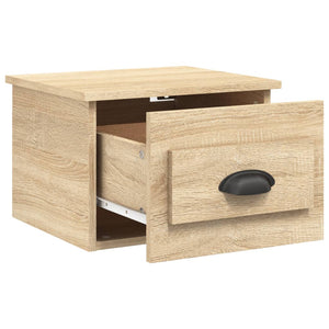 Wall-mounted bedside tables 2 pcs sonoma oak 41.5x36x28 cm