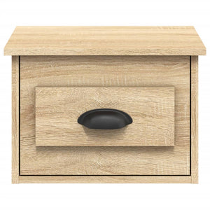Wall-mounted bedside tables 2 pcs sonoma oak 41.5x36x28 cm