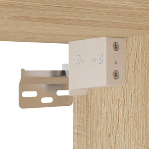 Wall-mounted bedside tables 2 pcs sonoma oak 41.5x36x28 cm