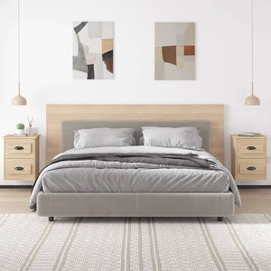 Wall-mounted bedside tables 2 pcs sonoma oak 41.5x36x53 cm