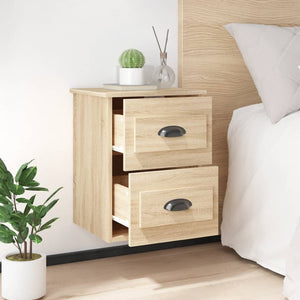 Wall-mounted bedside tables 2 pcs sonoma oak 41.5x36x53 cm