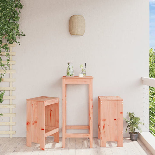 Bar stools 2 pcs black 40x36x75 cm solid wood Douglas fir