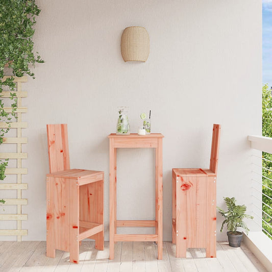 Bar stools 2 pcs 40x42x120 cm solid Douglas fir
