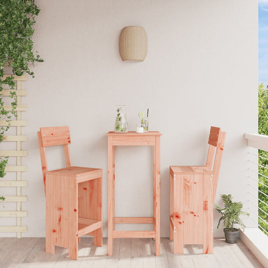 Bar stools 2 pcs 40x48.5x115.5 cm solid Douglas fir