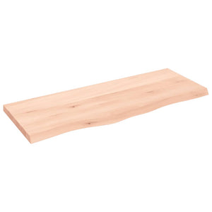 Table top 100x40x(2-4) cm untreated solid oak