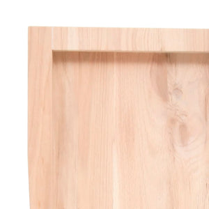 Table top 100x40x(2-4) cm untreated solid oak