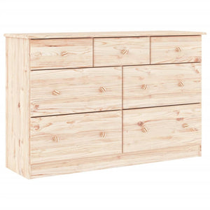 Chest of drawers ALTA 112x35x73 cm solid pine wood
