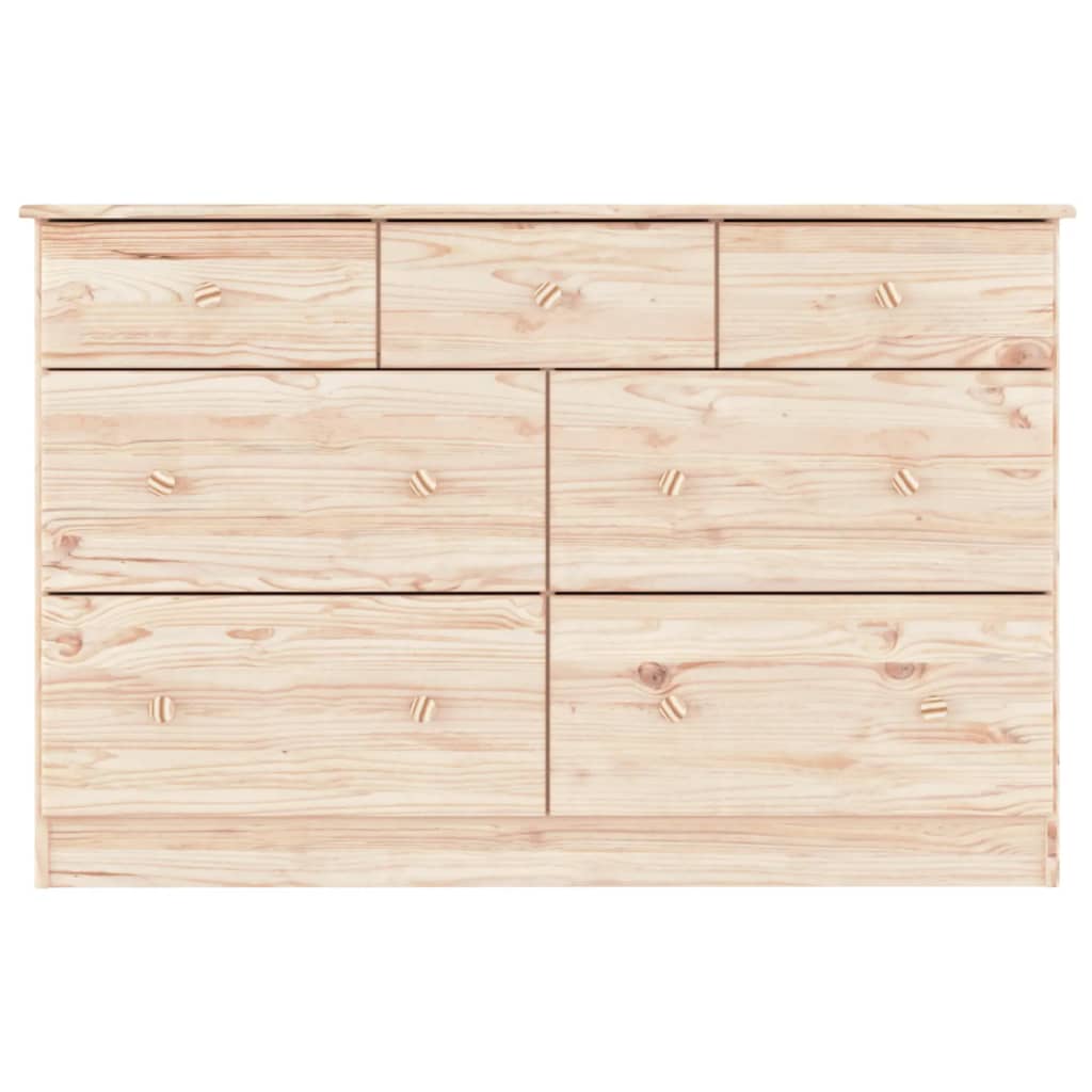 Chest of drawers ALTA 112x35x73 cm solid pine wood