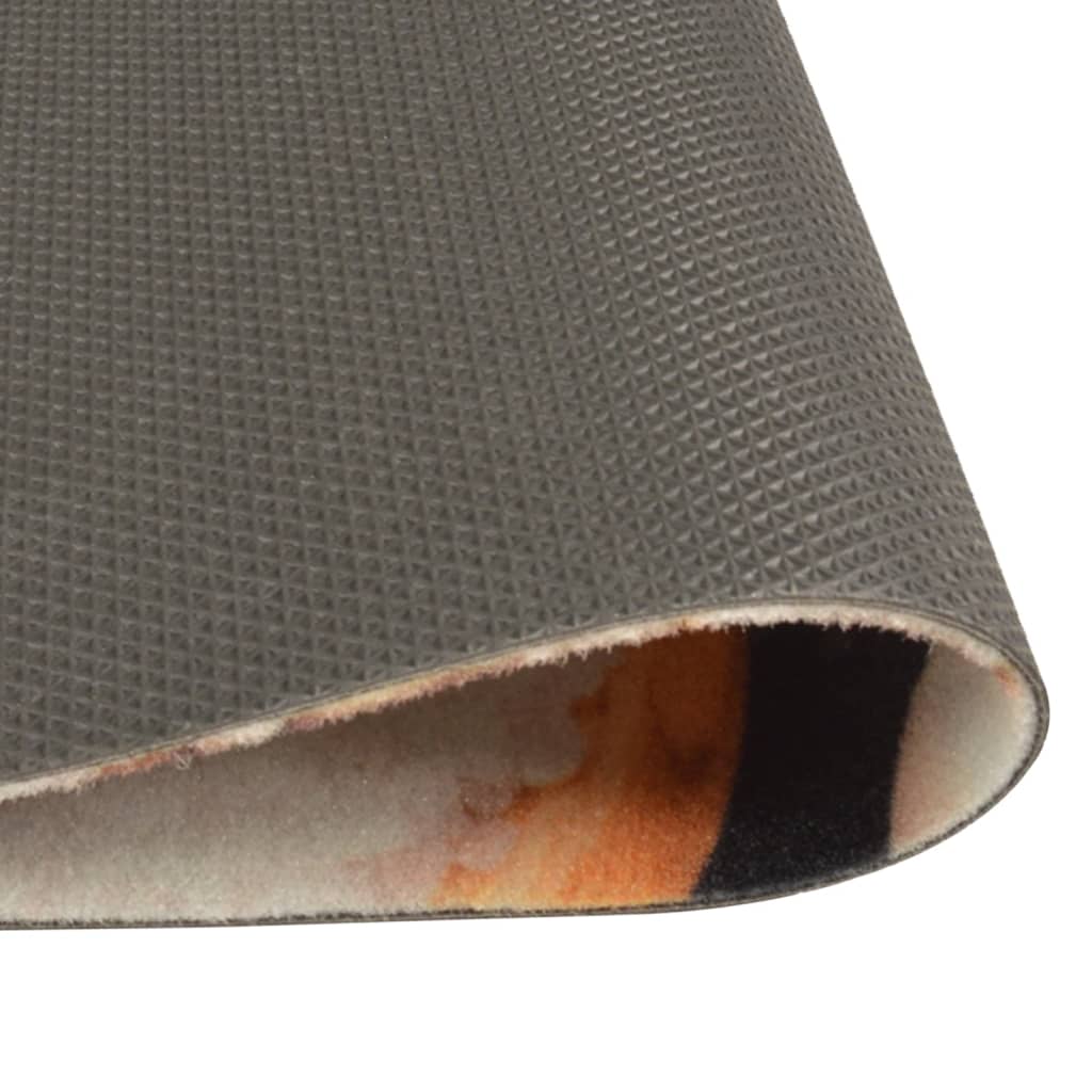 Kitchen rug washable vegetables 60x180 cm velvet