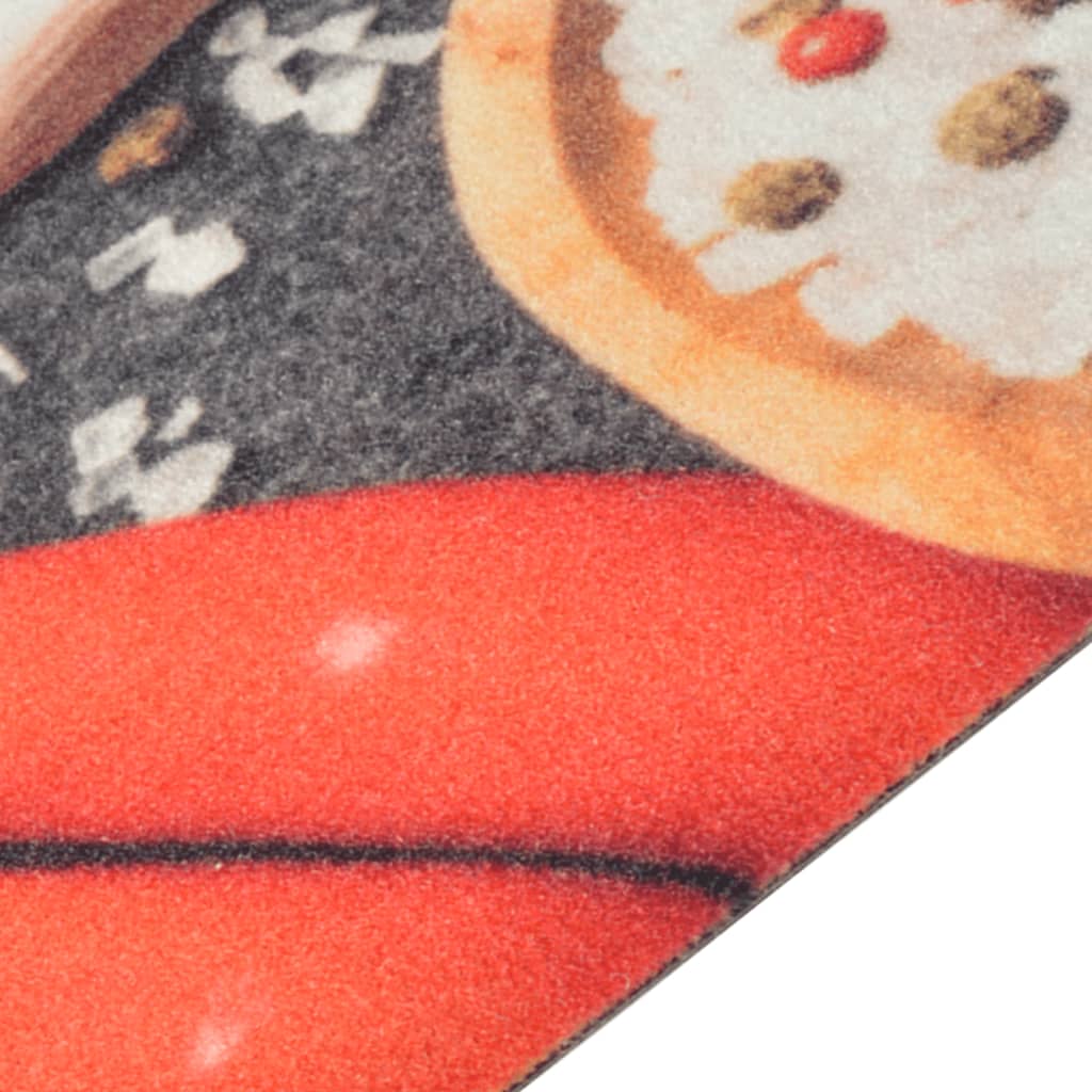 Kitchen rug washable vegetables 60x300 cm velvet