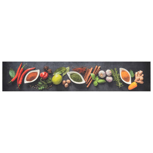 Kitchen rug washable spices 60x300 cm velvet