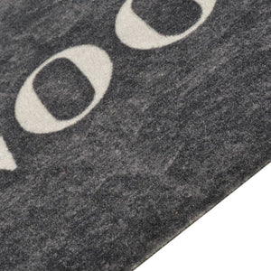 Kitchen rug washable Cooking black 60x300 cm velvet