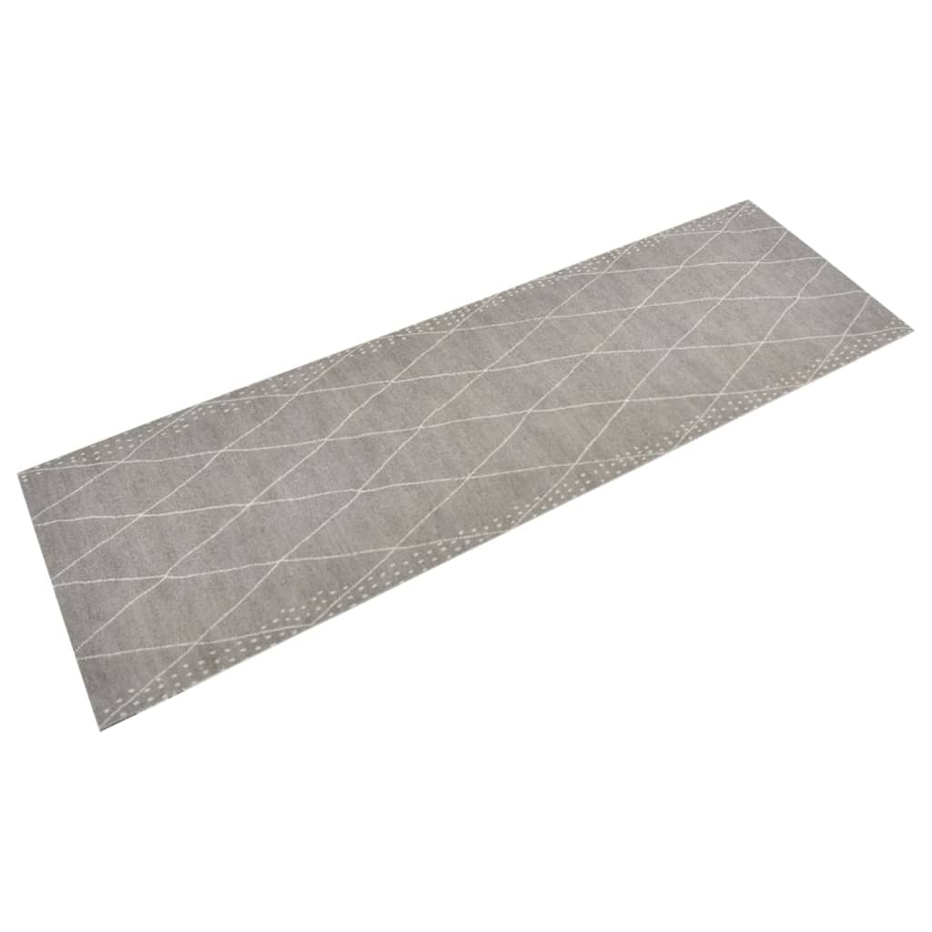 Kitchen rug washable Rhombus 60x180 cm velvet