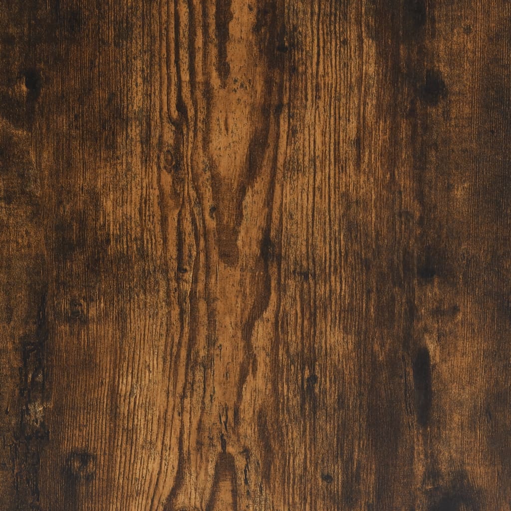 Computer desk with shelves smoked oak 120x47x109 cm