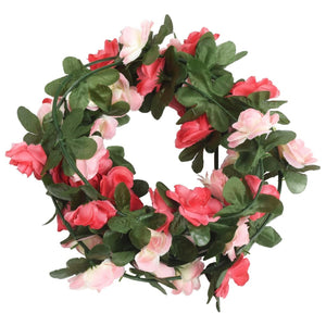 Flower wreaths for Christmas 6 pcs spring rose 250 cm