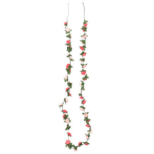 Flower wreaths for Christmas 6 pcs spring rose 250 cm