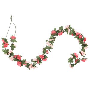 Flower wreaths for Christmas 6 pcs spring rose 250 cm