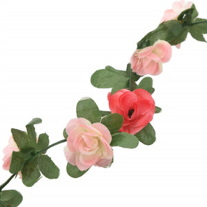 Flower wreaths for Christmas 6 pcs spring rose 250 cm