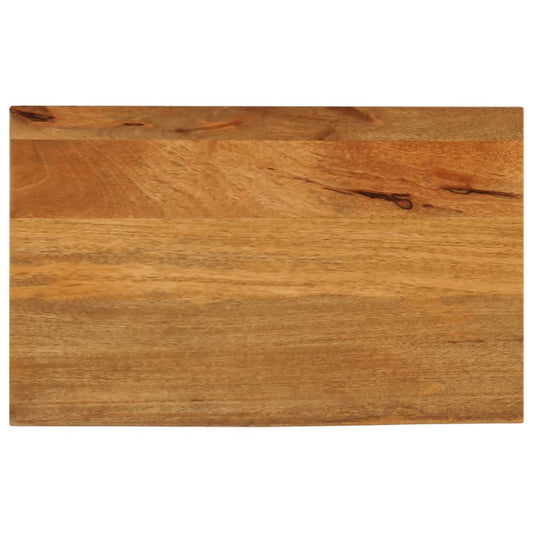 Table top with natural edge 50x20x2.5 cm solid mango wood