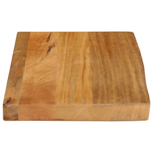 Table top with natural edge 50x20x2.5 cm solid mango wood