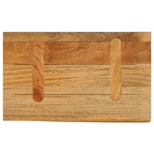 Table top with natural edge 50x20x2.5 cm solid mango wood