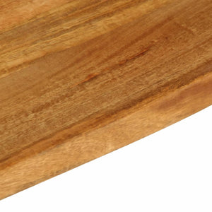 Table top with natural edge 50x20x2.5 cm solid mango wood