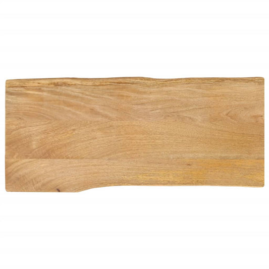 Table top 100x40x3.8 cm natural edge solid mango wood