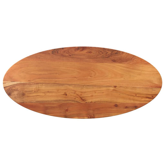 Bordplate 90x40x3,8 cm oval heltre akasie