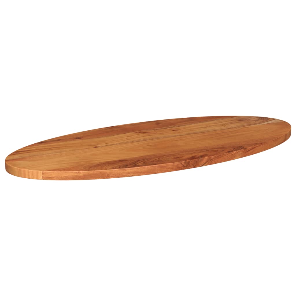 Bordplate 90x40x3,8 cm oval heltre akasie