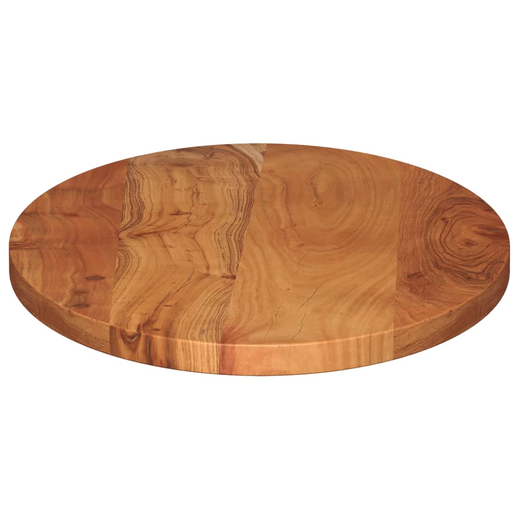 Bordplate 90x40x3,8 cm oval heltre akasie