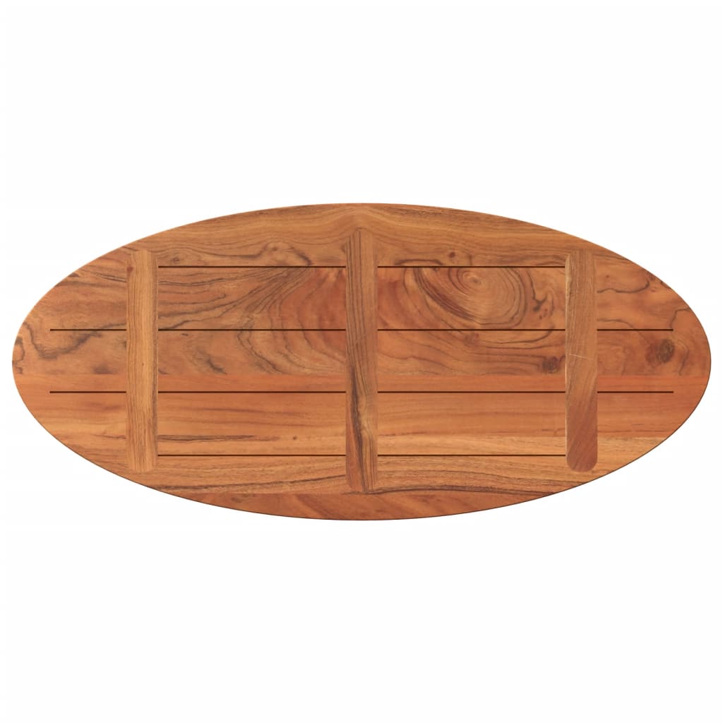 Bordplate 90x40x3,8 cm oval heltre akasie