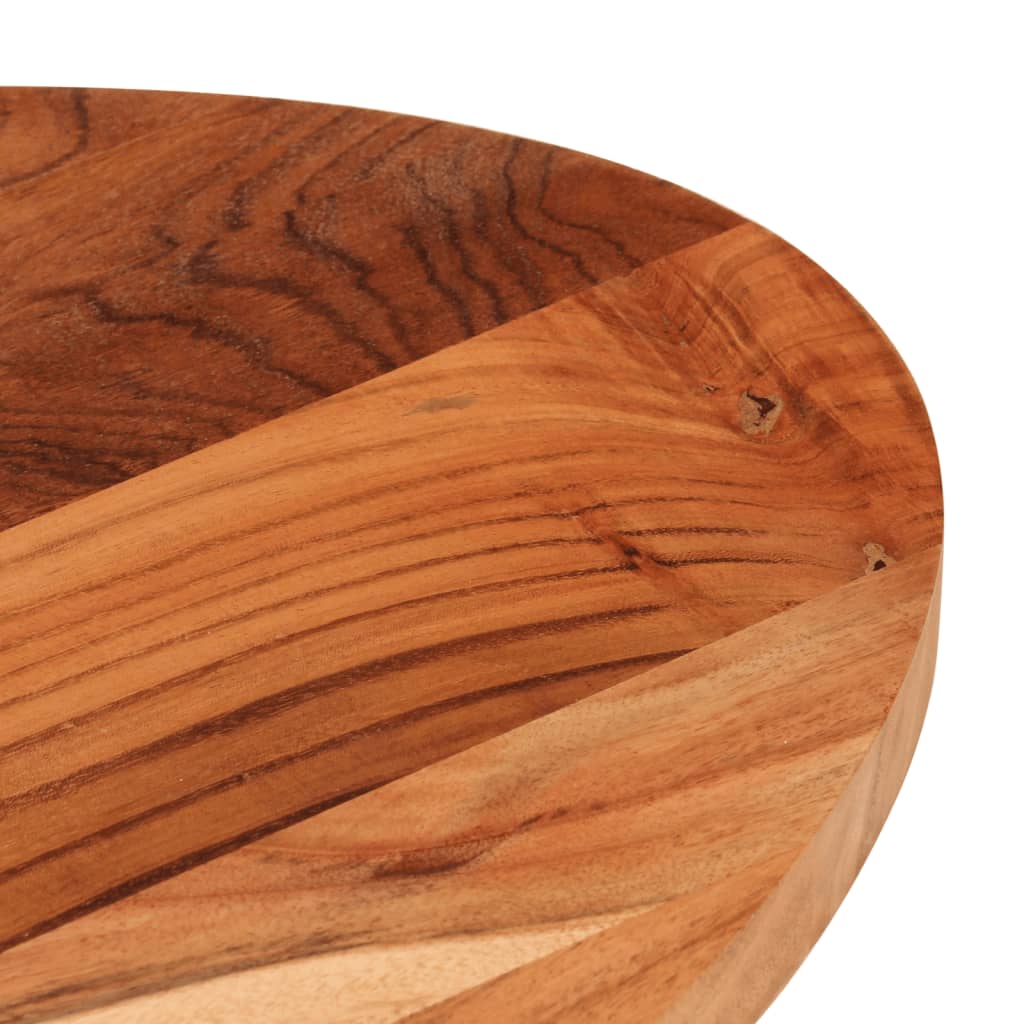 Bordplate 90x40x3,8 cm oval heltre akasie