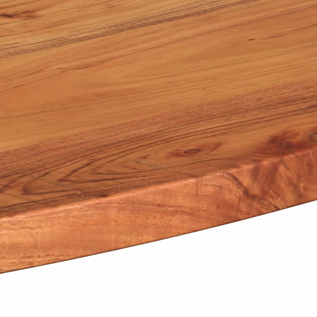 Bordplate 90x40x3,8 cm oval heltre akasie